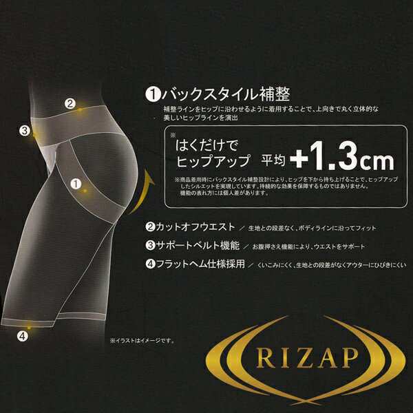 Gunze Rizap ヒップアップ 補正ボトム 3分丈 M L Ll Rzf121の通販はau Pay マーケット ホワイトライオン倶楽部 Au Pay マーケット店