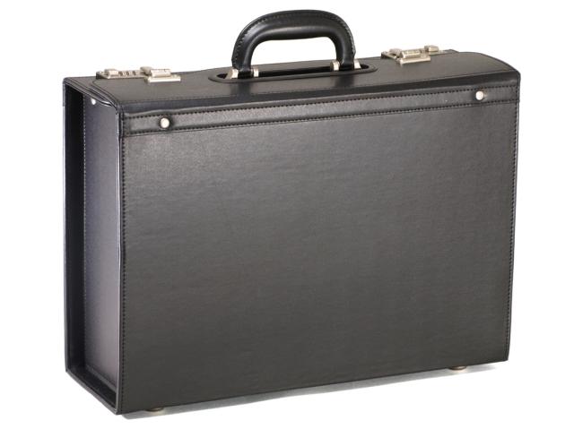 HR★☆フライトケース パイロットケース メンズ 合皮 46cm No20033-01 クロ [送料無料(一部地域を除く)]