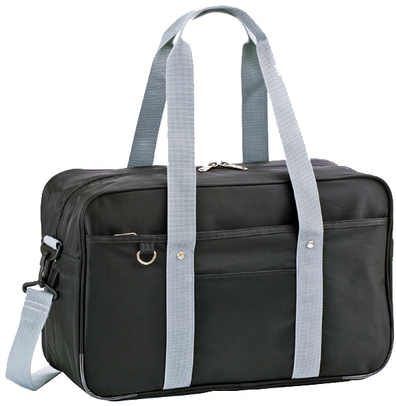 HR★☆スクールバッグ 学販 メンズ レディース 45cm No31030-01 黒/グレー [送料無料(一部地域を除く)]の通販は 8,041円