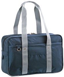 HR★☆スクールバッグ 学販 メンズ レディース 45cm No31030-12 紺/グレー [送料無料(一部地域を除く)]の通販は
