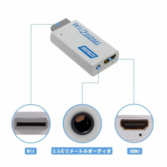 Wii To Hdmi コンバーター Wiiをhdmiテレビに接続 変換アダプター 定形外郵便 送料無料 代引不可 の通販はau Pay マーケット ユウショウショップ