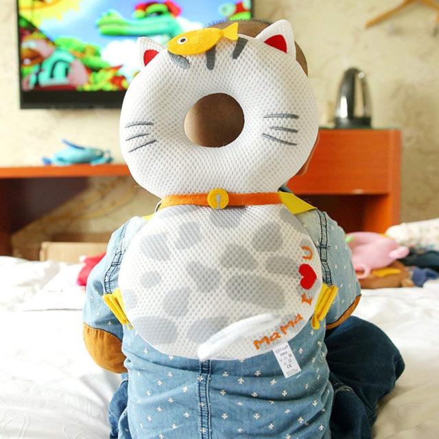 ベビー ヘッドガード 赤ちゃん ごっつん防止 やわらか リュック ホワイト かわいい 猫 ネコ 子供 キッズ 頭部 保護 転倒防止 送料無の通販はau Pay マーケット ユウショウショップ