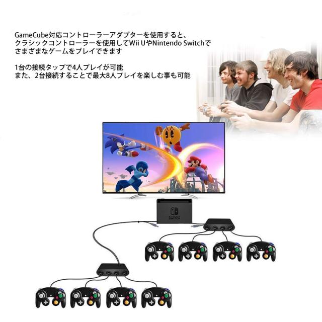 Gcコントローラー接続タップ ゲームキューブ ニンテンドースイッチ Game Cub Switch Turbo連射 定形外郵便 送料無料 代引不可 の通販はau Pay マーケット ユウショウショップ