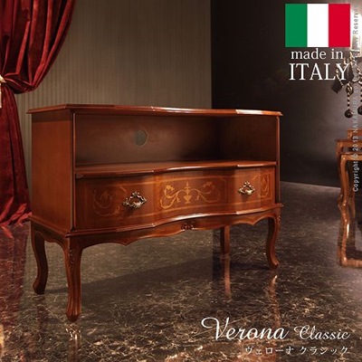 アンティーク調 輸入家具 ヴェローナクラシック 猫脚テレビボード 幅87cm テレビ台TV台サイドボードの通販は