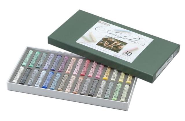 ラウニー ソフトパステル 30色セット 紙箱セット