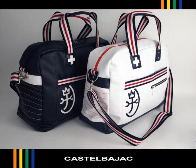 CASTELBAJAC カステルバジャック パンセ ボストンバッグ ネイビー