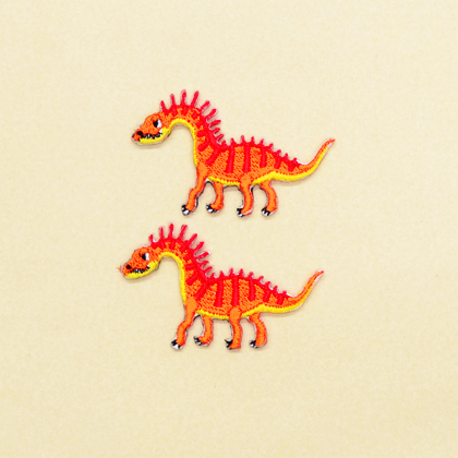 アイロン刺繍ワッペン アマルガサウルス 2個セット Nの通販はau Wowma Colorful Candy Style