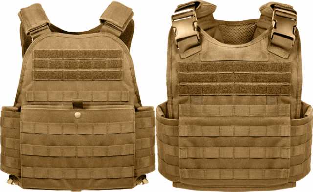 正規品】ロスコ/ROTHCO タクティカルギア MOLLE モジュラー プレートキャリア ベスト コヨーテタン 8923の通販はau PAY  マーケット - アームズギア au PAY マーケット店