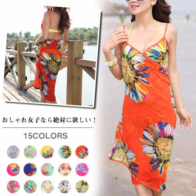 送料無料着れるタオル ビーチ ビーチパレオ ワンピース タオル 水着 ビーチウエア 日焼け防止 Uvカット リゾート ビーチバスロの通販はau Pay マーケット 新勢