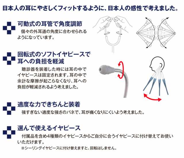 フレアーフォネット 聴診器 No.137 II 音が選べる2WAY仕様 ステンレス