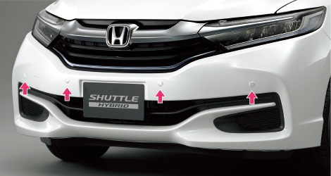 HONDA ホンダ 純正 SHUTTLE シャトル フロントセンサー 本体 プレミアムクリスタルレッドM 2017.2〜仕様変更 08V66-TD4-0B0K