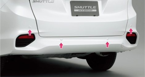 HONDA ホンダ 純正 SHUTTLE シャトル リアコーナーセンサー＆バックソナー 本体 PクリスタルレッドM 2017.2〜仕様変更 08V67-TD4-0B0K
