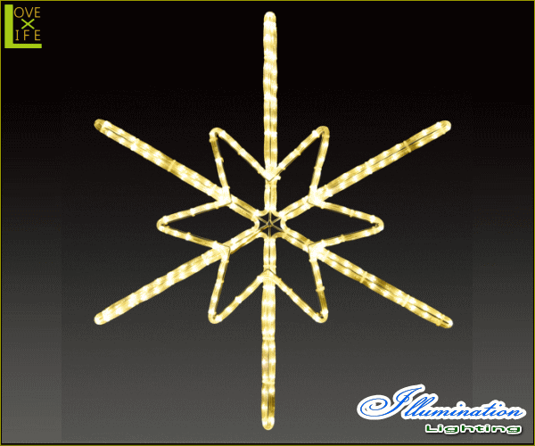 【イルミネーション】ツインクルスノーフラッシュ【M】【雪】【結晶】【スノー】【フレーク】【クリスタル】【LED】【フォルム】【電飾】【モチーフ】【クリスマス】【かわいい】