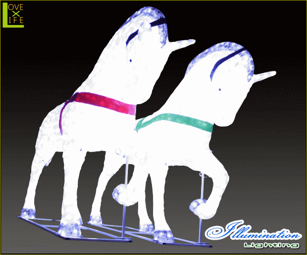 【大型商品】【イルミネーション】キングホース【馬】【ホース】【うま】【3D】【クリスマス】【イルミネーション】【電飾】【装飾】【飾り】【パーティ】【イベント】【光】【LED】【モチーフ】【オブジェ】_1