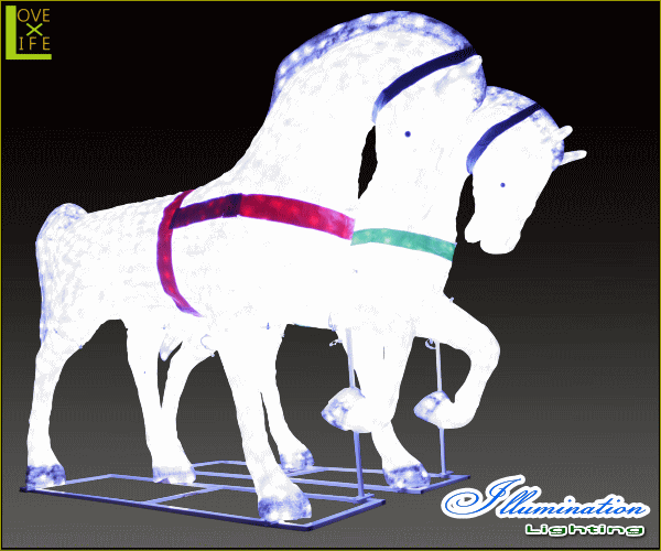 【大型商品】【イルミネーション】キングホース【馬】【ホース】【うま】【3D】【クリスマス】【イルミネーション】【電飾】【装飾】【飾り】【パーティ】【イベント】【光】【LED】【モチーフ】【オブジェ】