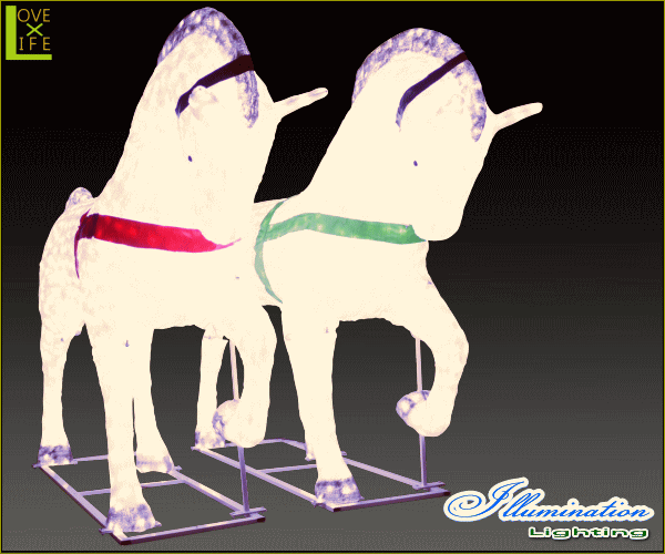 【大型商品】【イルミネーション】キングホース【馬】【ホース】【うま】【3D】【クリスマス】【イルミネーション】【電飾】【装飾】【飾り】【パーティ】【イベント】【光】【LED】【モチーフ】【オブジェ】_3