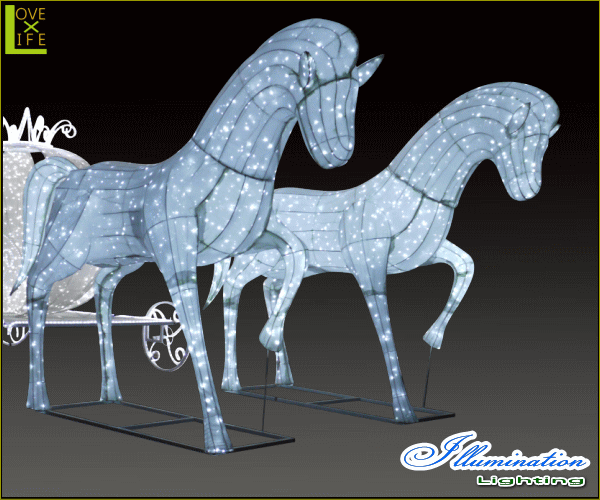 【大型商品】【イルミネーション】クラシックホース【馬】【ホース】【うま】【3D】【クリスマス】【イルミネーション】【電飾】【装飾】【飾り】【パーティ】【イベント】【光】【LED】【モチーフ】【オブジェ】