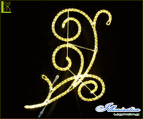 【イルミネーション】アラベスク【110】【エンブレム】【ロゴ】【マーク】【壁掛け】【2Ｄ】【LED】【装飾】【飾り】【アート】【輝き】【電飾】【モチーフ】【クリスマス】【クリスタル】【かわいい】の通販は