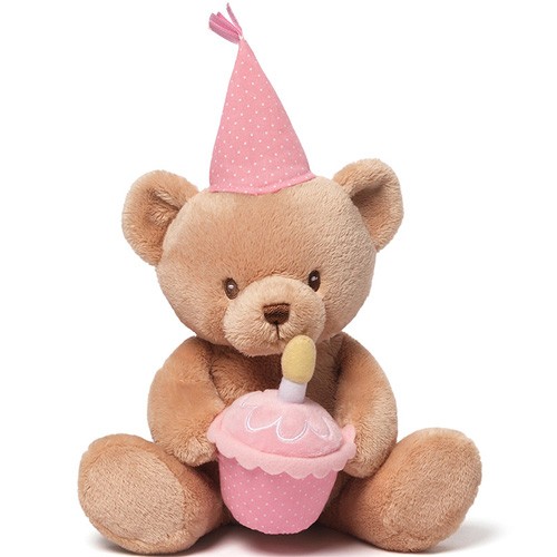 ぬいぐるみ くま Gund Happy Birthday トーキング べア ピンク 子供 赤ちゃん 出産祝い ベビー 誕生日プレゼント 誕生日 女の子 女 2の通販はau Pay マーケット ニコリ