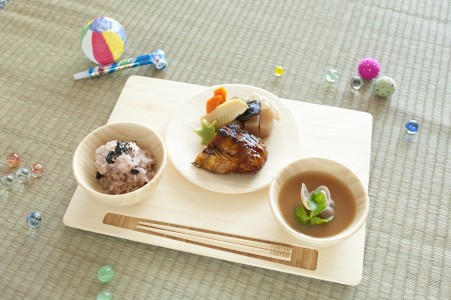 ラッピング のし メッセージカード無料 Funfam San No Zen Set 送料無料 竹製食器 お食い初め 出産祝いの通販はau Pay マーケット ｇｒａｎｄｅ