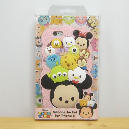 ディズニー Tsumtsum ツムツム Iphone6対応 シリコンジャケット ピンク スマホ ケース カバーの通販はau Pay マーケット 雑貨屋 ｆｌｅｕｒ フルル