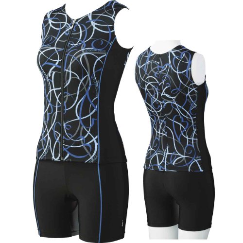 asics(アシックス) ウィメンズ セパレーツ XD229K.9042 ブラック×ブルー S