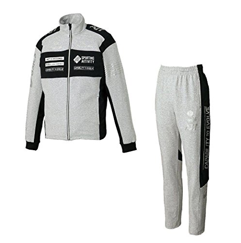 asicsアシックス A77 ストレッチスウェット上下 Sサイズ [XA501L:XA551L] (99)グレー杢