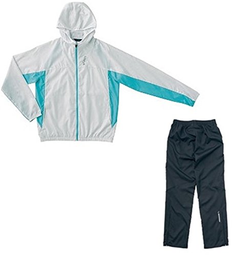 asics アシックス ランニングウインド上下セット Oサイズ [XX200N：XX250N]　（10：アイスグレー）（91：スチール）
