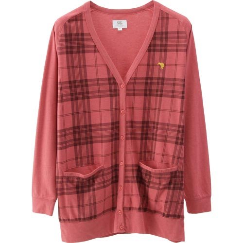 カンタベリー カーディガン WA45702 66 レッド M【Ladies】