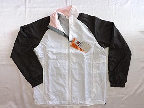 Champion(チャンピオン) ウィンドジャケット Oサイズ ホワイト×チャコール CLJ4600-WCの通販は