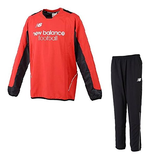 NB（ニューバランス） クロス上下セット Sサイズ [JMTF7313：JMPF7314] （トップ：レッド）（パンツ：ブラック）