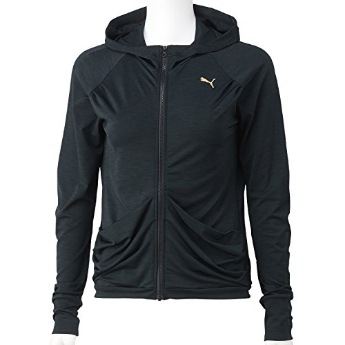 (プーマ)PUMA Y フーデッドニットジャケット 920080 [レディース] 01 ブラック M