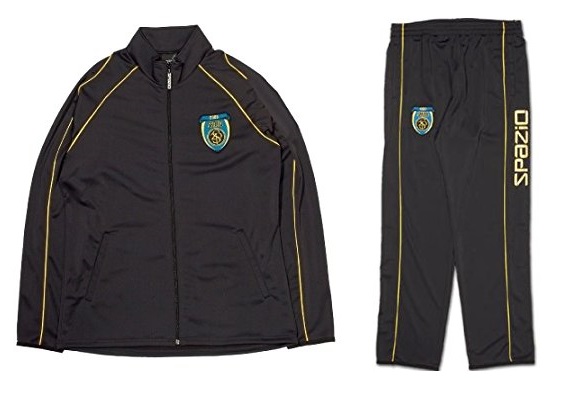 Spazioスパッツィオ トレーニングジャケット・パンツ上下セット Lサイズ ゴールド GE-0155-72-L-Wの通販は 14,950円