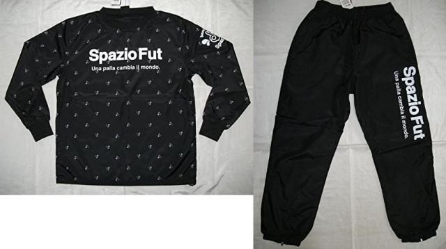 Spazioスパッツィオ ピステ上下セット Oサイズ ブラック GE-0196-02-O-W