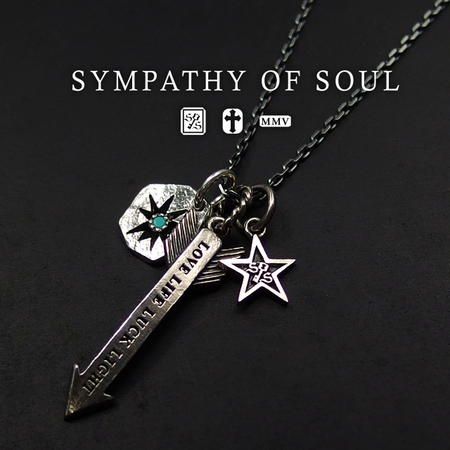 シンパシーオブソウル シルバーネックレス Multi Charm Necklace