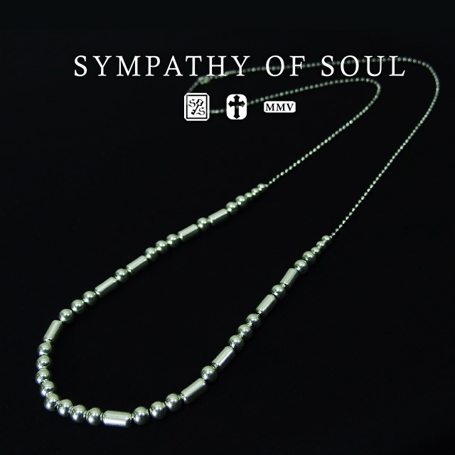 シンパシーオブソウル シルバービーズチェーンネックレス  sympathy of soul ネックレス アクセサリー【送料無料】 プレゼント ギフト シ