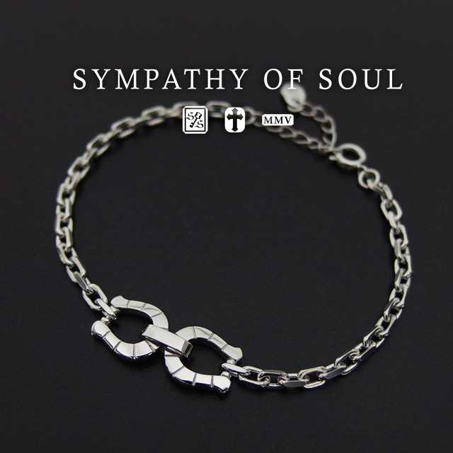 シンパシーオブソウル ホースシューチェーンブレスレット シルバー 馬蹄 メイン ユニセックス sympathy of soul (シルバー ブレスレット