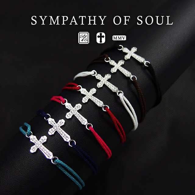 シンパシーオブソウル クロス コードブレスレット シルバー メンズ レディース sympathy of soul ブレスレット アクセサリー  Smooth Co｜au PAY マーケット