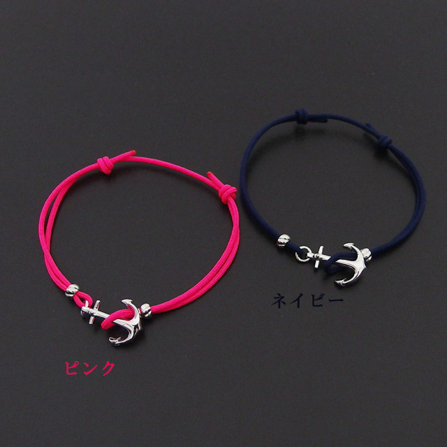 SYMPATHY OF SOUL ネイビー アンクレット 本当にそのアクセでいいの