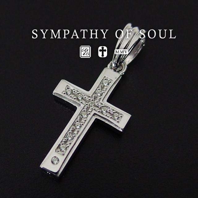 シンパシーオブソウル シルバークロスネックレス メンズ レディース ユニセックス sympathy of soul ペンダント アクセサリー【送料無料