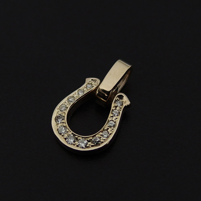 シンパシーオブソウル ホースシューk10ゴールドネックレス メイン 馬蹄 男女兼用 sympathy of soul ペンダント アクセサリー  K10  (ゴー_1