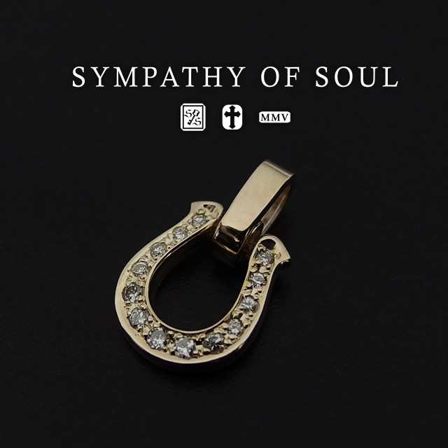 シンパシーオブソウル ホースシューk10ゴールドネックレス メイン 馬蹄 男女兼用 sympathy of soul ペンダント アクセサリー K10 (ゴー