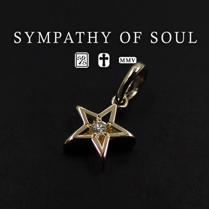 シンパシーオブソウル ネックレス Shine Star K10 YG w/Diamond  レディース sympathy of soul ペンダント チョーカー アクセサリー【送
