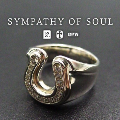 シンパシーオブソウル ホースシューリング 指輪 メイン Combination Horseshoe Ring - Silver w/CZ メンズ  ユニセックス sympathy of sou｜au PAY マーケット