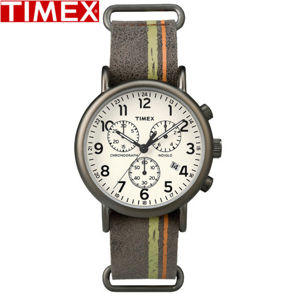 Timex タイメックス ウィークエンダー クロノグラフ 腕時計 Tw2p78000 メンズ レディース レザー ブラウンの通販はau Pay マーケット Gross