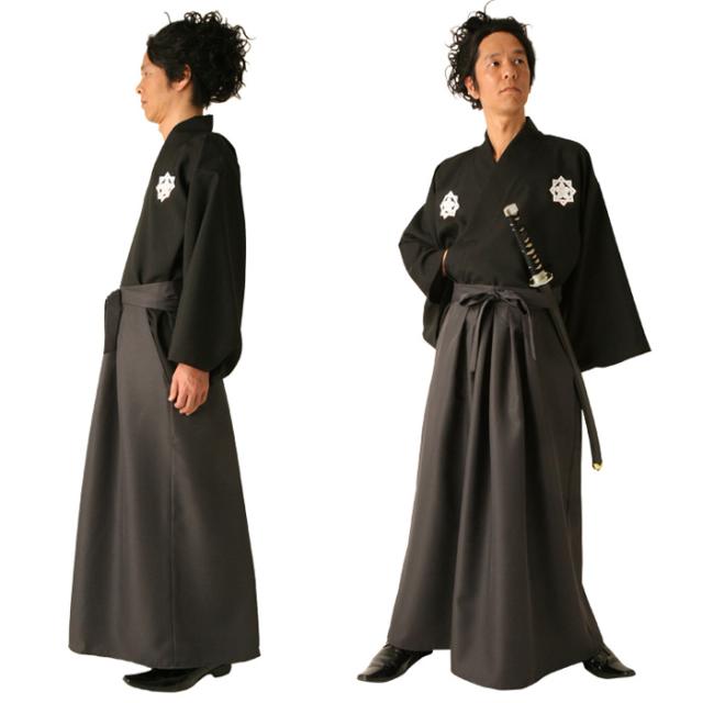 送料無料 Costume メンズコスプレ 坂本龍馬 着物 黒 男性用 男女兼用 伝統衣装 歴史人物 家紋プリント コスプレ衣装 ハロウィンの通販はau Pay マーケット キラキラ アイランド