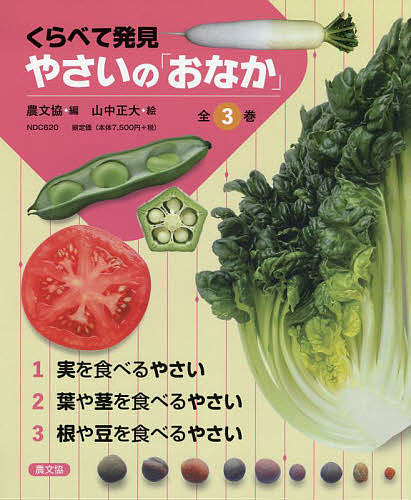 くらべて発見やさいの「おなか」 3巻セット/農文協