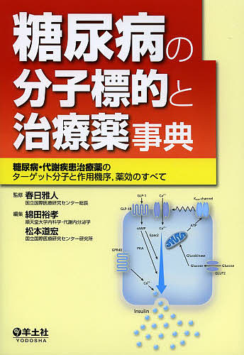 糖尿病の分子標的と治療薬事典 糖尿病・代謝疾患治療薬のターゲット分子と作用機序,薬効のすべて/春日雅人/綿田裕孝/松本道宏
