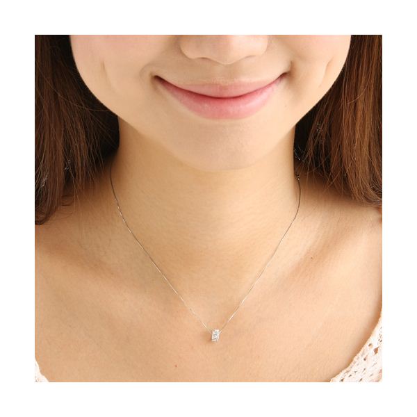 K10ホワイトゴールド ダイヤリングペンダント 送料無料！の通販は