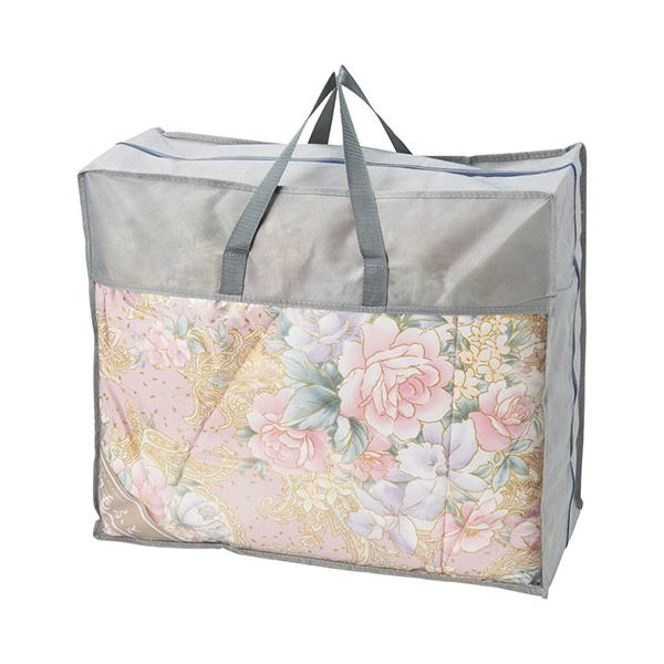 ダウン50%入り日本製羽毛ふとん ピンク K21262628 送料込！の通販は